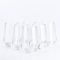 Склянки для води та соку 6 шт. по 390 мл, набір високих склянок, подарунковий набір склянок для різних напоїв