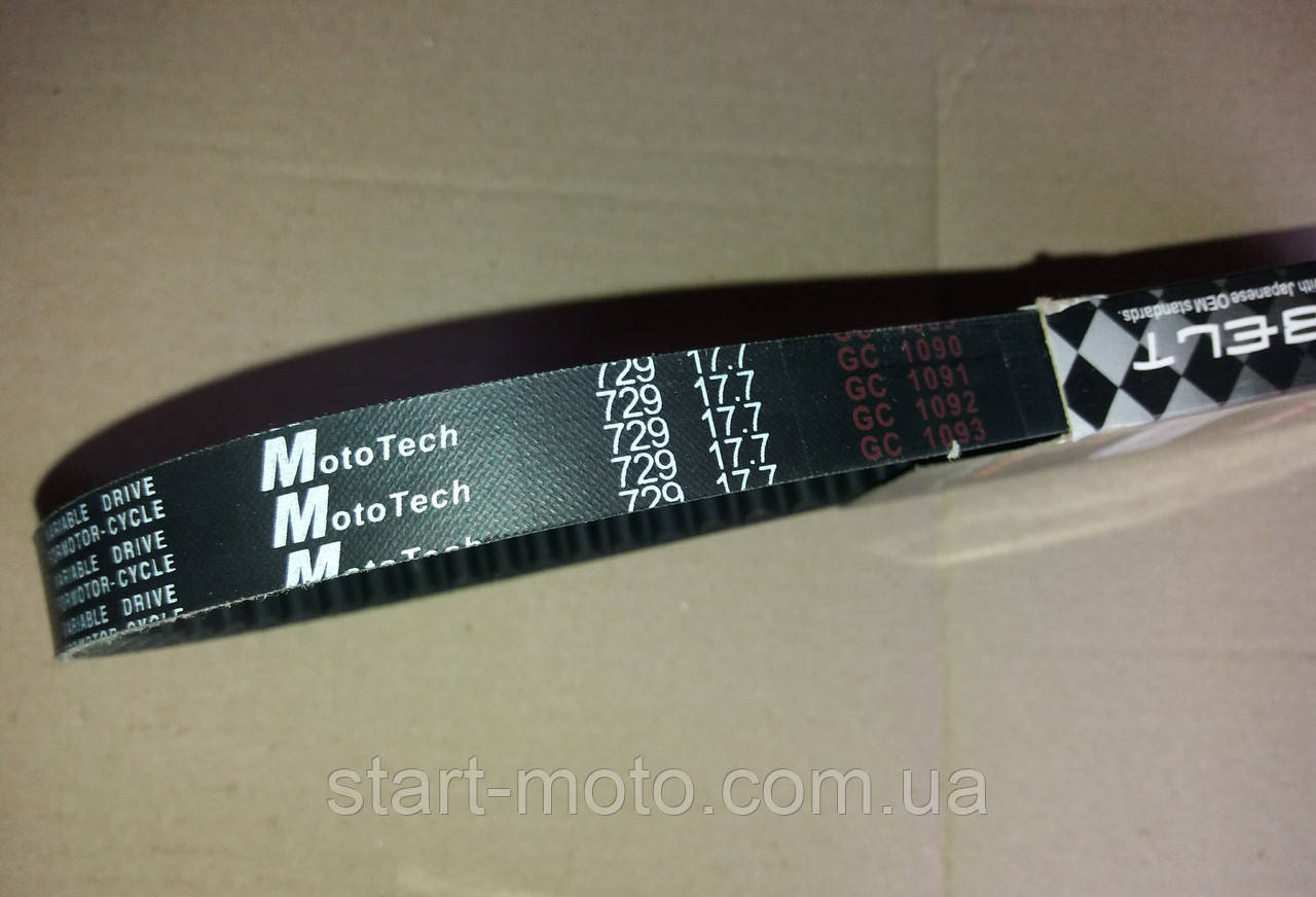 HONDA LEAD 90 HF05E Ремінь варіатора 729-17.7mm фірма MotoTech — Оригінал Тайвань, фото 1