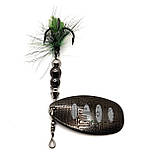 Блешня вертушка з пелюстком потрійним гачком 13 г 5 см Приманка на щуку окуня жереха, фото 4