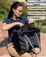 Женская спортивная сумка, Универсальная черная сумка для тренировок, прогулок, шопинга