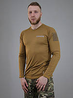 Лонгслив ULTIMATUM Tactical Койот,мужская армейская тактическая футболка с рукавом