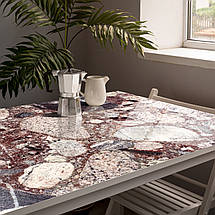 Вінілова наклейка на стіл Камені, бруківка самоклеюча подвійна плівка, сірий 60 х 100 см, фото 2