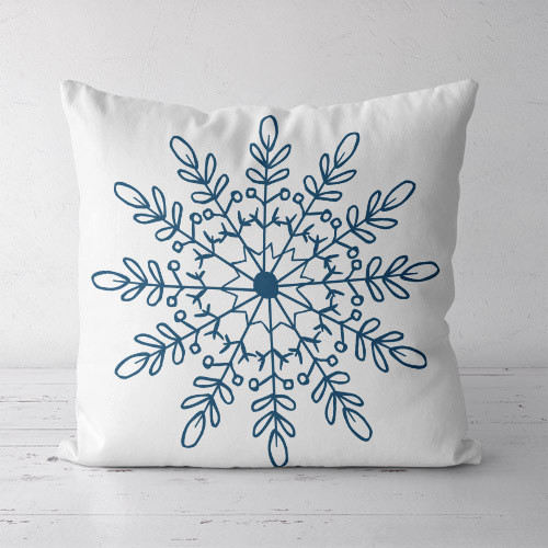Подушка декоративна Soft Сніжинка 45x45 см (45PST_23NG011)