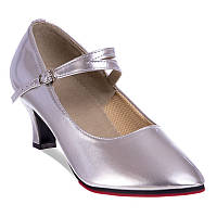 Взуття для бальних танців жіноче Стандарт Zelart DN-3691 34 Сірий (06363070)
