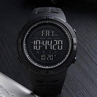 Часы наручные мужские SKMEI 1251BK ALL BLACK, фирменные спортивные часы. VR-133 Цвет: черный qwe