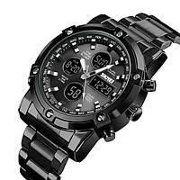 Часы наручные мужские SKMEI 1389BK BLACK, водонепроницаемые мужские часы. NE-980 Цвет: черный qwe