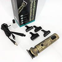 Аккумуляторная машинка для стрижки волос VGR V-962 триммер для бороды и усов с насадками HG-390 1-7 мм qwe
