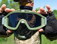 Тактичні військові окуляри зі змінними лінзами для стрільби КОТ BIG_331
