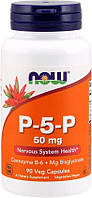 NOW Foods P-5-P, Витамин B-6 пиридоксин, 50 мг, 90 капсул