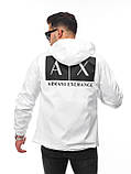 Чоловіча куртка вітровка Armani Exchange CK7923 біла, фото 4