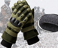 Тактичні рукавички зимові армійські перчатки олива BIG_407
