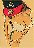 Настінний еротичний постер плакат НЮ за мотивами коміксів