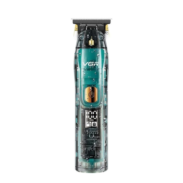 Машинка для стрижки акумуляторна VGR V-961 Зелена