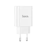 Адаптер мережевий Hoco Lightning Cable Illustrious dual Port charger with digital display C86A |2USB, 2.4A|, фото 4