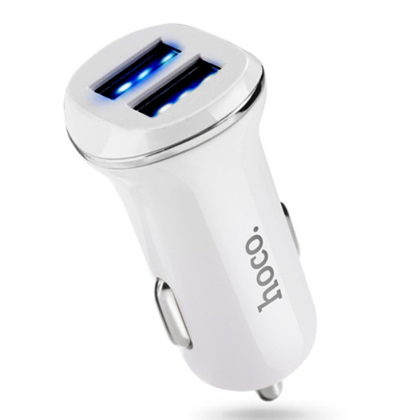 Адаптер HOCO CAR USB DOUBLE Z1 Сірий, фото 1