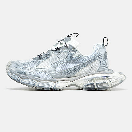 Кросівки Balenciaga 3XL White Silver / Баленсіяга 3ХЛ Білі із Сріблястим, фото 1