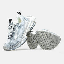 Кросівки Balenciaga 3XL White Silver / Баленсіяга 3ХЛ Білі із Сріблястим, фото 6