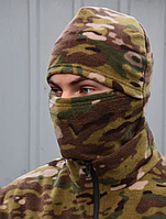 Тактичний бафф-балаклава на зиму з флісу тепла маска на голову та обличчя зимова