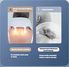 Масажер електричний із підігрівом для спини/шиї/тіла Massager NEW, фото 4