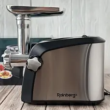 Професійна електрична м'ясорубка Rainberg 3800W електром'ясорубка із соковичавницею, фото 4