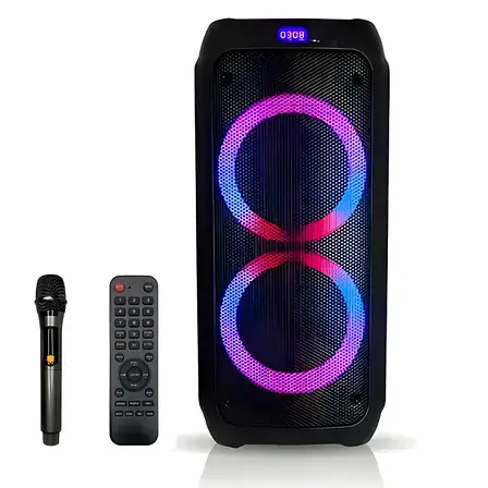 Акустична система, Колонка з мікрофоном ZXX-5506, 30 Вт, 25х56х24см, фото 1