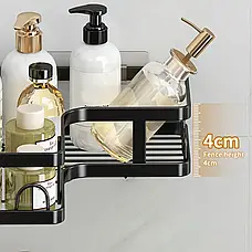 Кутова полиця для ванної кімнати Corner shower caddy, фото 4