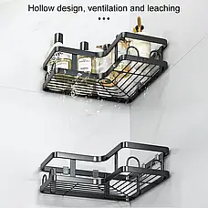 Кутова полиця для ванної кімнати Corner shower caddy, фото 5