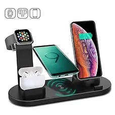 Бездротова зарядна станція 3in1 Wireless charger 10 вт., фото 3