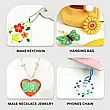 Набір для виготовлення брелоків із блискітками Glitter Paint Art, фото 7