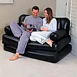 Двоспальний надувний диван трансформер Bestway 75056 з електронасосом 188 х 152 х 64 см Чорний, фото 7