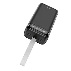 Повербанк BOROFONE J14B-30000 мА·год Power Bank з цифровим дисплеєм, ліхтариком, 2xUSB/type-c/micro usb NXS, фото 3