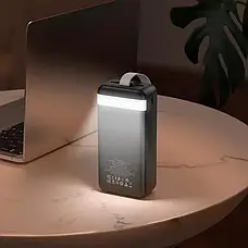 Повербанк BOROFONE J14B-30000 мА·год Power Bank з цифровим дисплеєм, ліхтариком, 2xUSB/type-c/micro usb NXS, фото 4