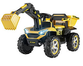 Електромобіль Трактор з ковшем дитячий (2 мотори по 35W, акум 12V7AH, музика, світло) Bambi M 5812BLR-6 Жовтий