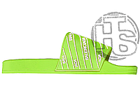 Женские шлепанцы Balenciaga Slides Small Logo Neon Green ALL08525