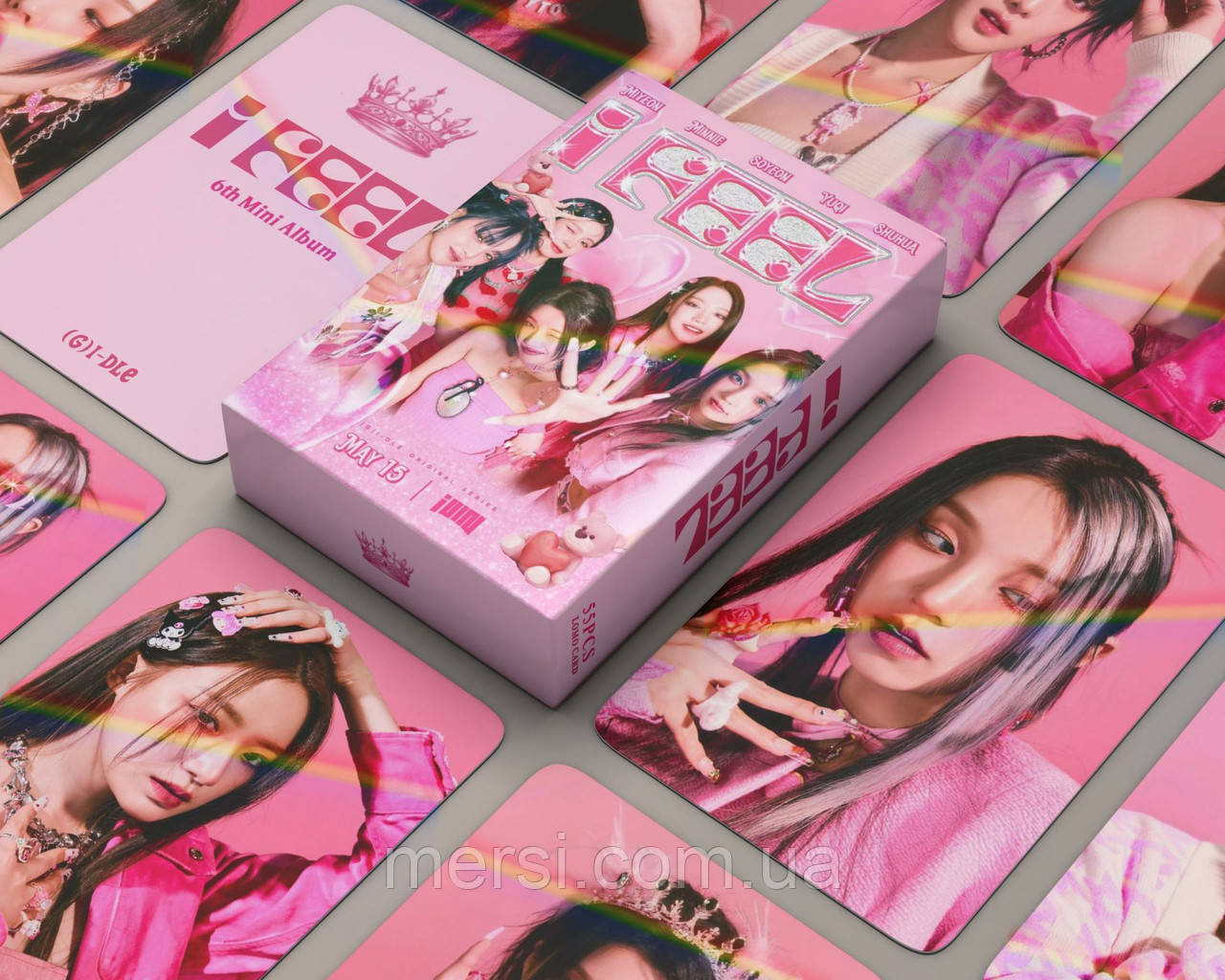Голокрафічні картки (G)I-dle K-POP lomo кейпоп карти к поп gidle джі айдл дж ідл картки - I Feel #2 - 55 шт, фото 1