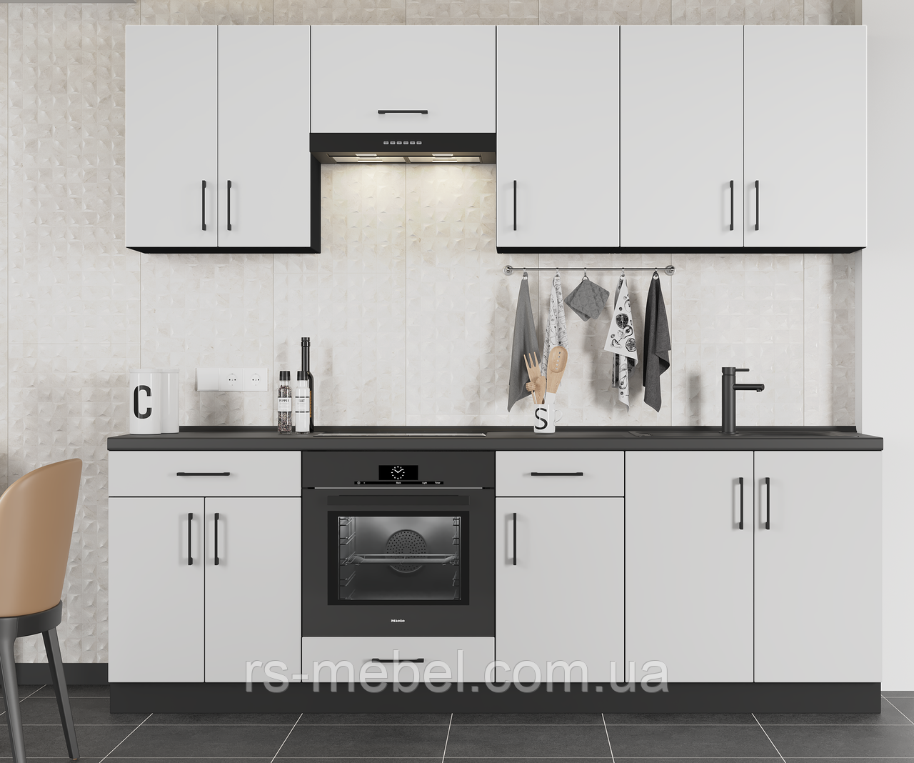 Кухня К-7 (2,4 м/пог.) німфея альба (Еверест), фото 1