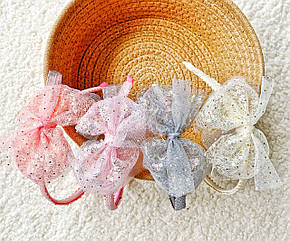 Обручі для волосся БАНТ ФАТИН З ПАЄТКАМИ 6 шт./пач.