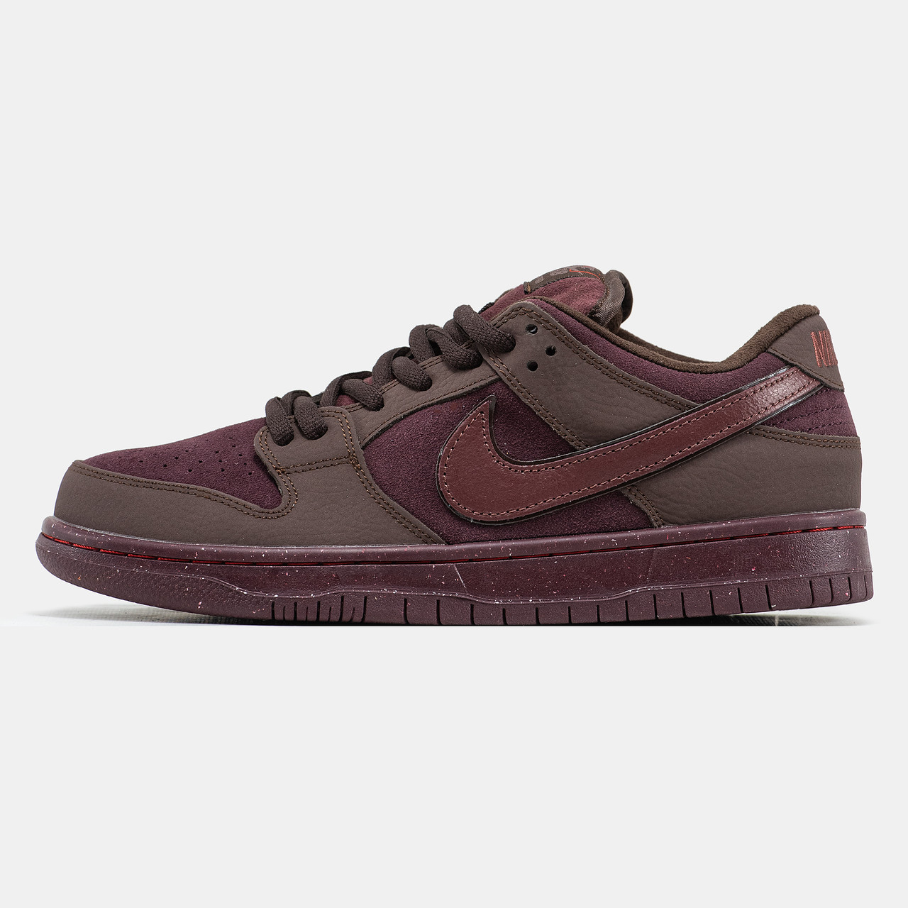 Кросівки Nike SB Dunk Low Burgundy Brown / Найк СБ Данк Низькі Бордові з Коричневим