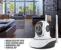 IP камера для офісу Відеоспостереження квартири Бездротові Wi-Fi камери відеоспостереження вай фай Охоронна LWC