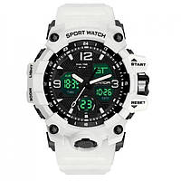 Часы наручные мужские SKMEI 1155BWT, наручные часы для военных, фирменные спортивные часы. PI-904 Цвет: белый