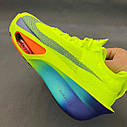 Eur44 Nike Air Zoom Alphafly NEXT% 3 Volt Green чоловічі жіночі бігові кросівки, фото 7