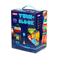 Конструктор детский "YUNI-BLOK" 71429, 70 крупных деталей as