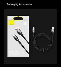 Кабель Glimmer series 1 m black BASEUS