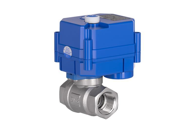Кран кульовий з електроприводом 2E HC12B, 1/2”, 12В, 5Вт, 10 (16) бар, 7 сек, сумісний з Ajax