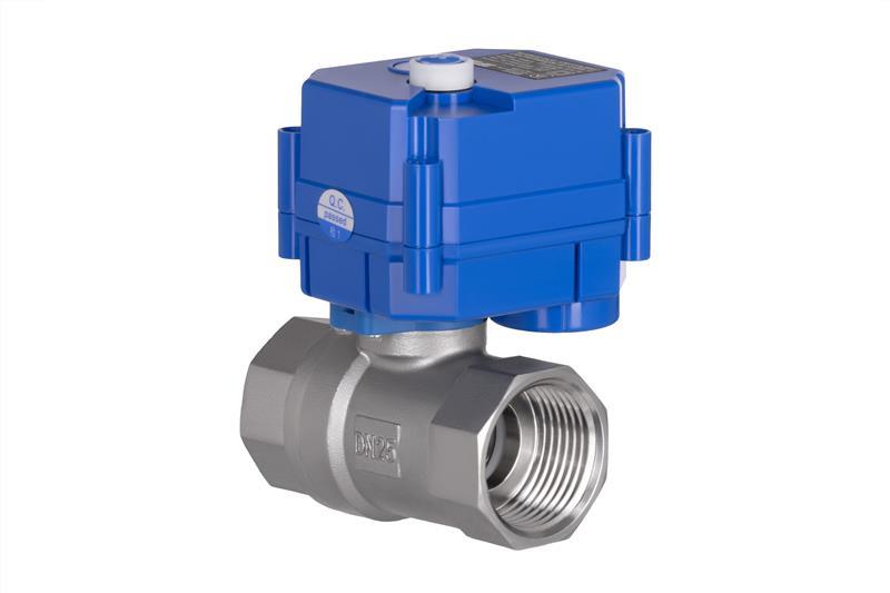 Кран кульовий з електроприводом 2E HC220B, 1", 220В, 5 Вт, 10 (16) бар, 7 сек, сумісний з Ajax