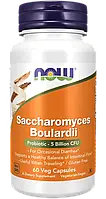 Сахаромицеты буларди, NOW Foods, 5 млрд, 60 капсул, Saccharomyces Boulardi