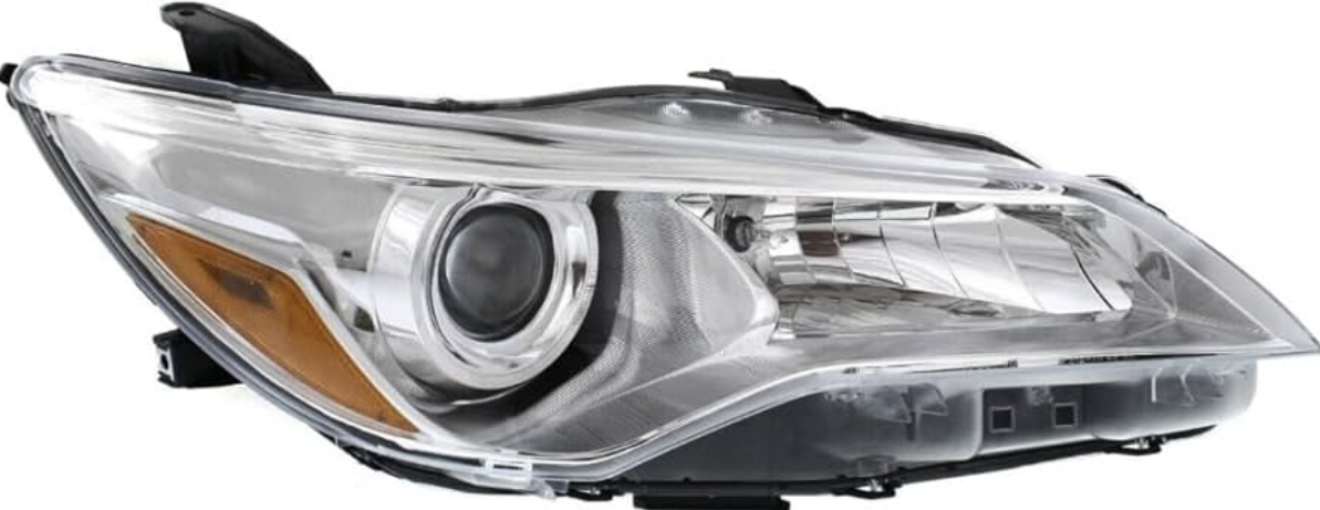 Фара передня Toyota Camry 14-17 (XV50) USA передн. лів. (мех) (без ламп) (H11/HB3/W5W) (хром. жовта вставка), 31211F4LAF1