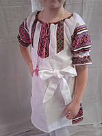 Льняна сукня, плаття-вишиванка для дівчинки