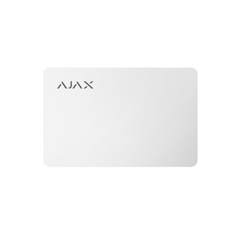 Картка Ajax Pass 100шт, Jeweler, безконтактна, білий