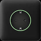Передня панель для вбудованої розетки Ajax SoloCover for Outlet smart, Jeweler, бездротова, чорний